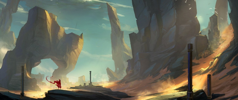 art and craft, sunset, beauty in nature, panoramic, architecture, 2K, travel destinations, travel, environment, solid, nature, ultra wide video games journey game