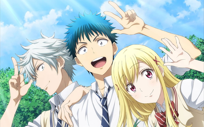 event, representation, creativity, mask, Yamada-kun to 7-nin no Majo, 1080P, digital, anime, cloud - sky, male likeness, disguise, characters