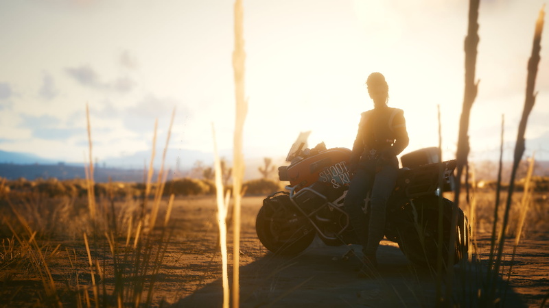 Cyberpunk 2077, sunlight, Panam Palmer, 1080P, bicycle