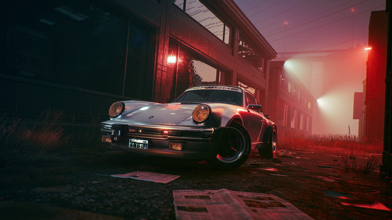 futuristic, cyberpunk, Porsche 911, video games, 2K, Porsche, Jakub Przybolewski, car, Johnny Silverhand, Cyberpunk 2077, video game art