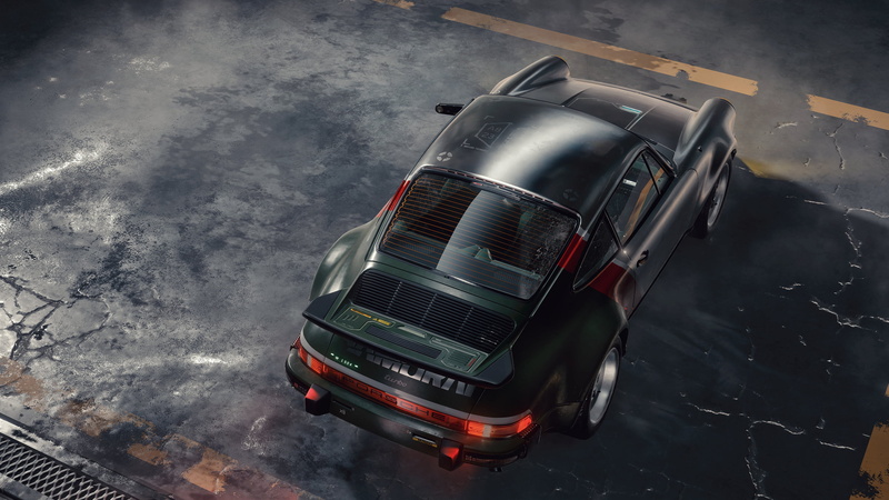 Porsche, Johnny Silverhand, car, video games, futuristic, Jakub Przybolewski, video game art, 2K, cyberpunk, Porsche 911, Cyberpunk 2077