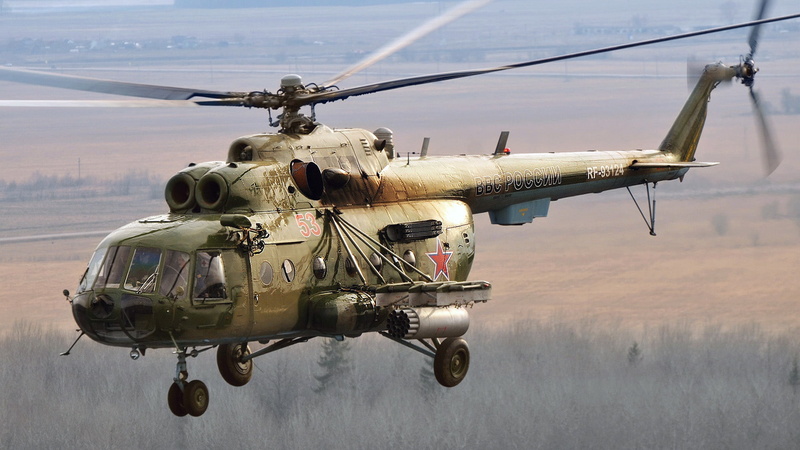 Videoconferencing Russia, Mi-8MTV-2, Russian multi-purpose helicopter, Has a military purpose, 1080P, OKB M. L. Mil, upgraded Mi-8MTV