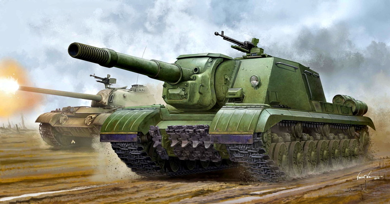 The Soviet Army, SAU, Gun DSCNT, Heavy, CCCP, upgraded, 1080P, ISU-152К, art, Object 241, T-54