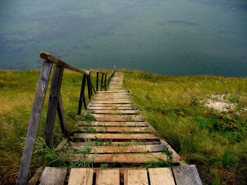 field, travel, village, day, beauty in nature, the way forward, land, lake, stairs, beach, direction, air, outdoors, nature, steps and staircases, wood paneling