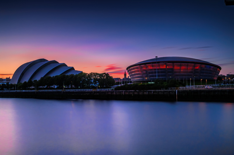 SEC, Sunset, famous Place, architecture, view, reflection, River Clyde, Long Exposure, 4K, water, opera, dusk, Sydney Opera House, SECC, sydney, night