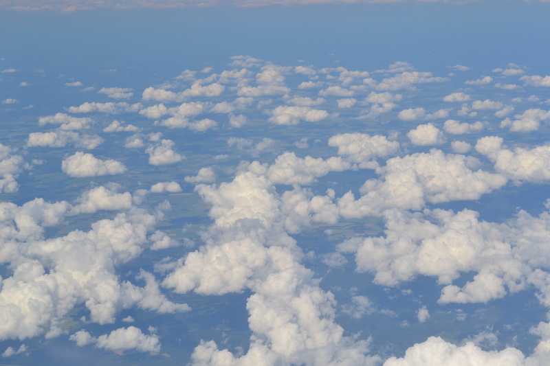 blue, nature, backgrounds, outdoors, idyllic, aerial view, meteorology, 4K, softness, cloud - sky, landscape, above, cloudscape, day, scenics - nature