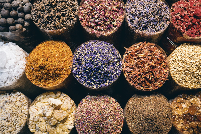 directly above, abundance, variation, order, view, high angle view, retail, arrangement, food, side by side, seasoning, for sale, 4K, choice, no people