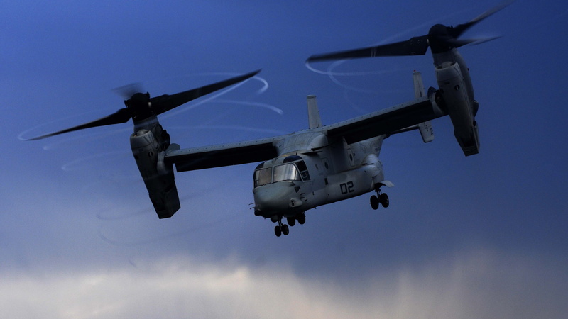 Bell, tiltrotor, U.S. Air Force, multi-mission aircraft, 4K, black, V-22 Osprey, helicopter, US Army, Boeing