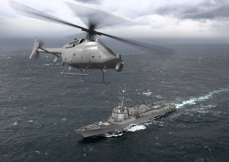drone, helicopter, MQ-8C Fire Scout, 4K, DDG-106, U.S. Air Force, US Army