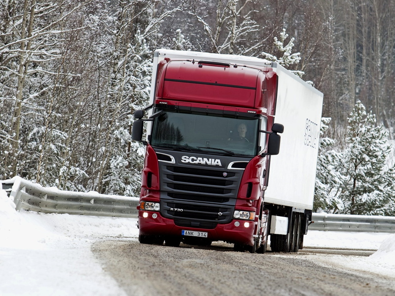 white, season, Truck, land Vehicle, weather, Р730, transportation, car, non-Urban Scene, winter, canada, speed, snowing, freight, trucking, tree, 1080P