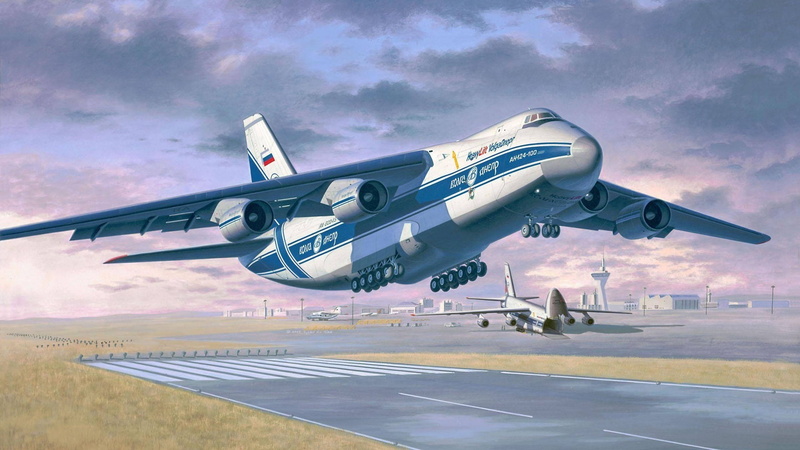 Ruslan, Antonov, 1080P, Art, Aircraft, Drawing, Range, Transport, Heavy, Long