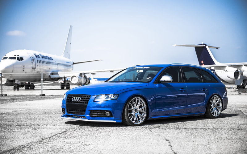 Car, 2K, Audi, Blue, Airport, Aircraft