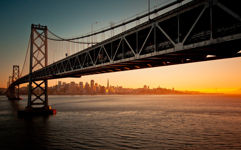 bridge, sky, San Francisco, 2K, Bay Bridge, Oakland Bay Bridge