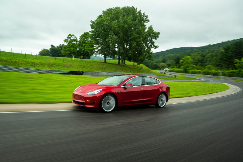 Tesla Motors, Tesla Model 3, Luxury Car, 2K, Red Car, Vehicle, Car