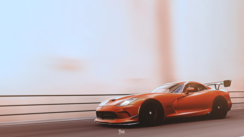 red, copy space, car, blurred motion, no people, speed, road, nature, day, retro styled, 1080P, mode of transportation, sport, outdoors, Dodge Viper, land vehicle