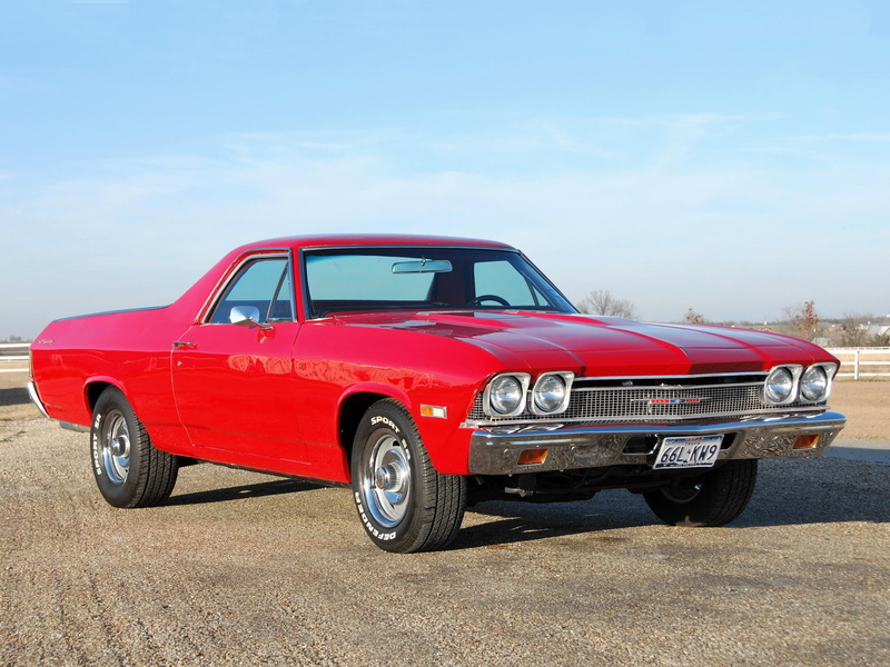 1968, vintage, classic, el, antique, 1080P, camino, truck, chevy, chevrolet, cars