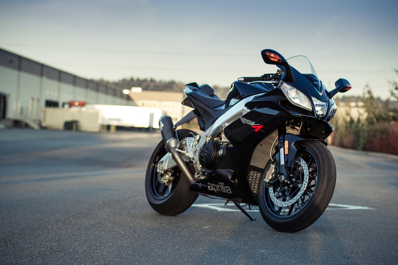 road trip, stationary, bike, gray, street, land vehicle, mode of transportation, supersport, rsv4, nature, headwear, focus on foreground, riding, transportation
