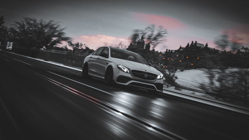 Mercedes-Benz, Forza, Mercedes AMG, car, Forza Horizon 4, Mercedes e63s, vehicle, video games, 1080P, Brabus 800