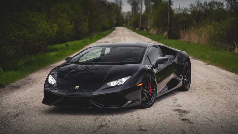 Lamborghini Huracan, 4K, Lamborghini, Supercar, Sport Car, Lamborghini Huracan LP 610-4, Vehicle, Black Car, Car
