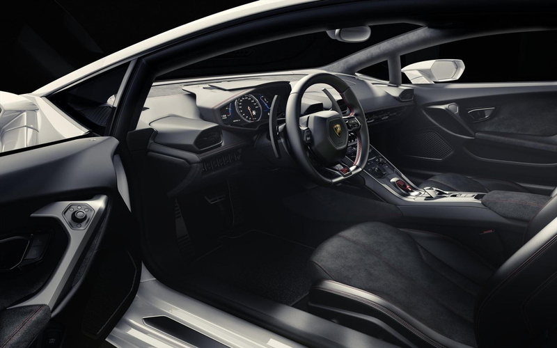 interior, steering, huracan, car, wheel, 720P, lamborghini, black, lp