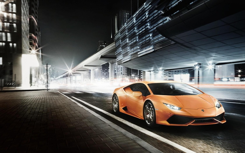 lp, 720P, huracan, lamborghini, 610-4, city, car