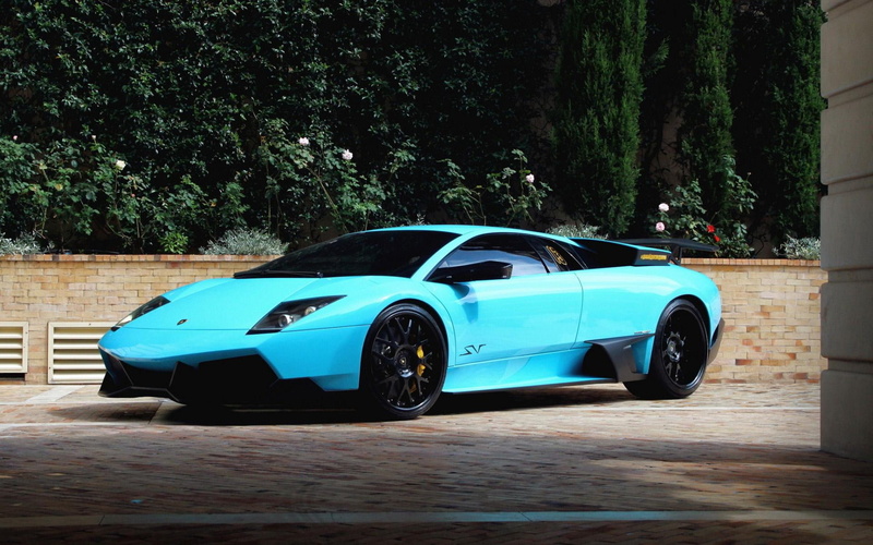 lamborghini, gallardos, lamborghini murcielago lp 670 4 blue, teal, blue, 1080P, murcielago, lp