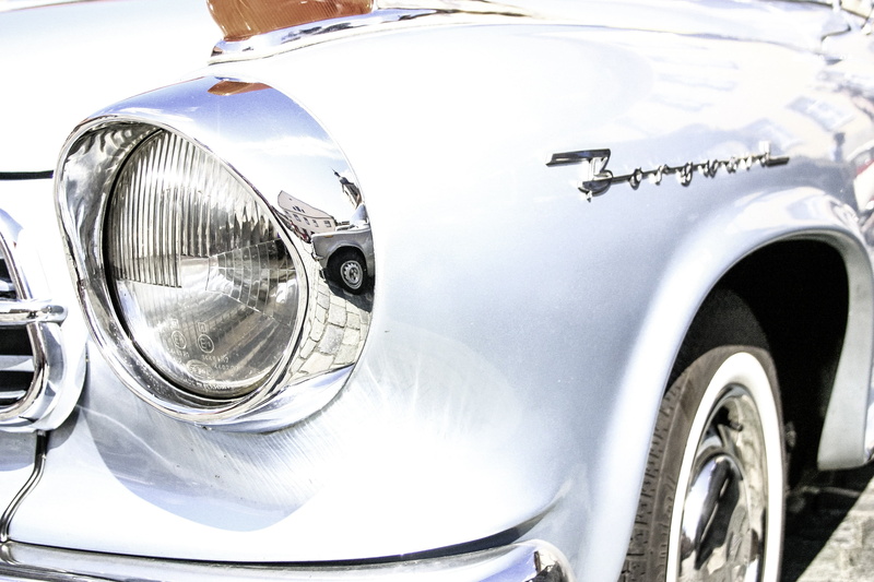 tail fins, close-up, big block, rarity, v8, historically, transportation, classic, retro, wheel, oldtimer, metal, back light, shiny, no people, reflection