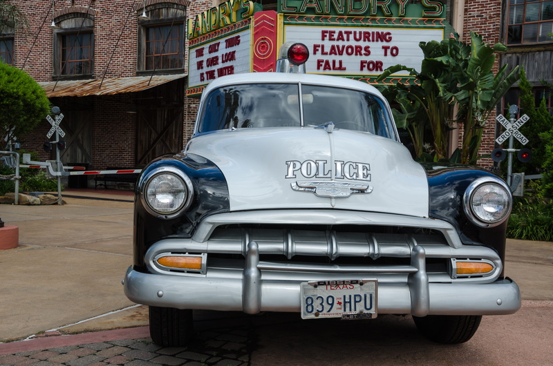 old, Gulf Coast, Kemah Boardwalk, cuba, police car, brown, oldtimer, north america, parked, gray, front view, usa, vintage Car, mode of transportation
