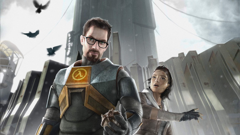 Alyx Vance, Half-Life 3, Gordon man, animations, Half-Life, 2K, Half-Life 2, drawing