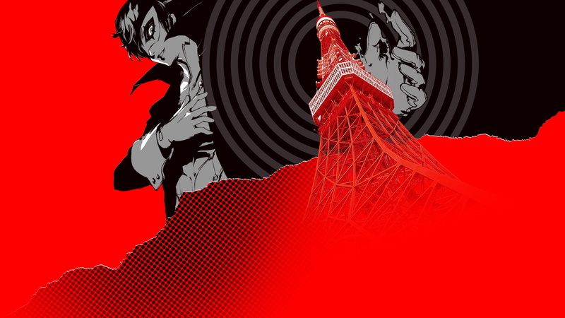 Persona 5, anime, 1080P, Persona series, hands, red background, red