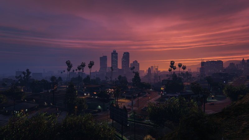 Los Santos, screen shot, 4K, Grand Theft Auto V PC, video game art ...