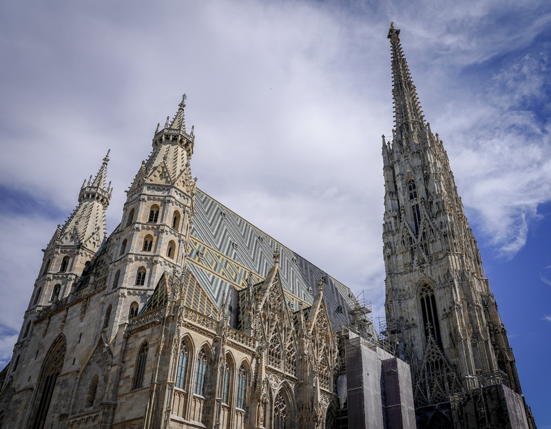 spirituality, tall - high, tourism, vienna, belief, travel destinations, ornate, historically, travel, city, austria, place of worship, gothic style, 5K
