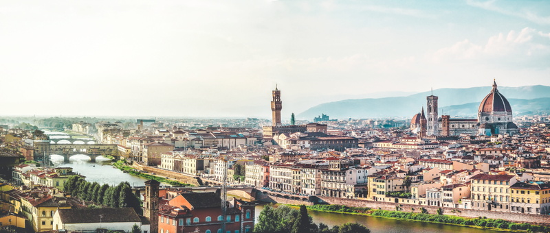 architecture, abendstimmung, daytime, sun, urban skyline, place of worship, cathedral, italy, church, places of interest, towers, florence, building, tuscany