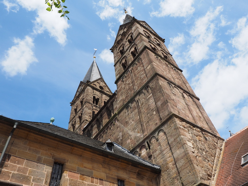 church steeples, religion, tower, church, towers, sky, day, low angle view, fritzlar, 4K, built structure, the past, belief, architecture, no people, building