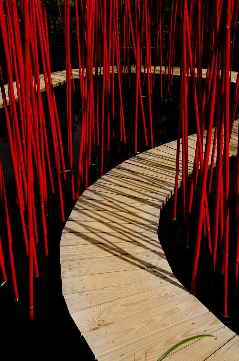 chemin, large group of objects, religion, graphisme, in a row, chaumont-sur-loire, day, abundance, 4K, wood - material, red, no people, pattern, lignes