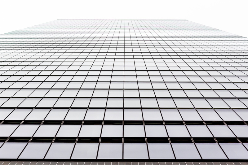 modern, world trade, low angle view, day, no people, tower, nyc, new york, glass - material, built structure, directly below, pattern, window, united states
