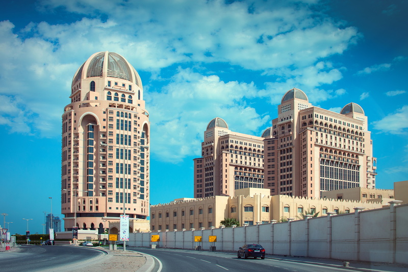 The St Regis Doha, Qatar, road, 5K, Doha, the hotel, building