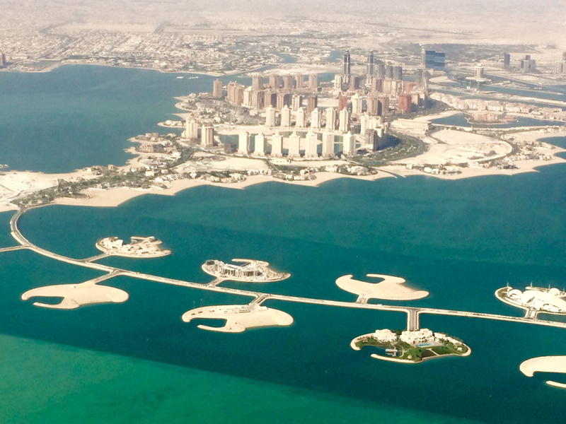 architecture, desert, built structure, wealth, cityscape, qatar, luxury, aerial view, the past, sand, outdoors, skyscraper, office building exterior, travel
