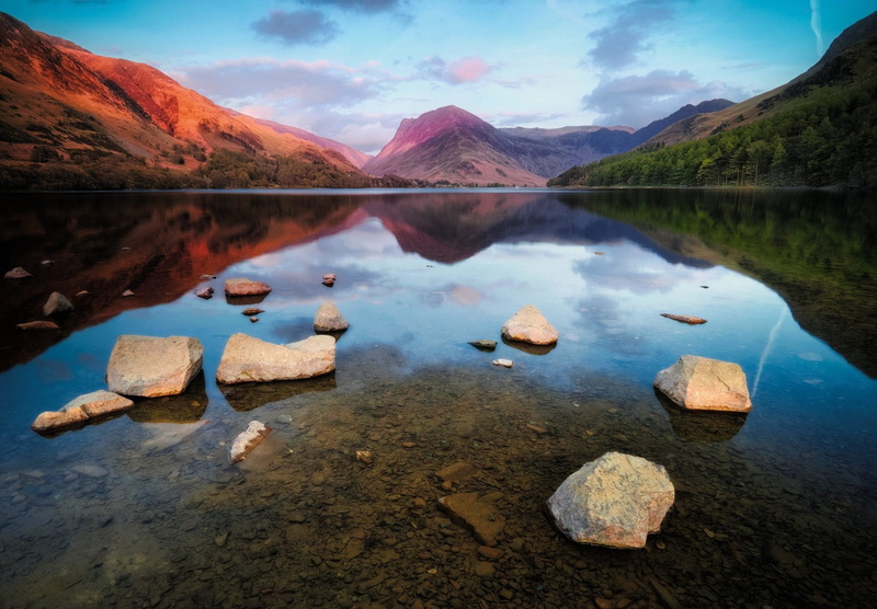 Lake District, Buttermere, 1080P, England, Nature, Lake, Reflection, Lakes