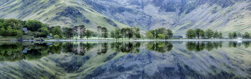 green, landscape, district, lake, water, gray mountain, nature, trees, gray, Buttermere, scenics, 8K, reflection, outdoors, Lake District, Dawn, near