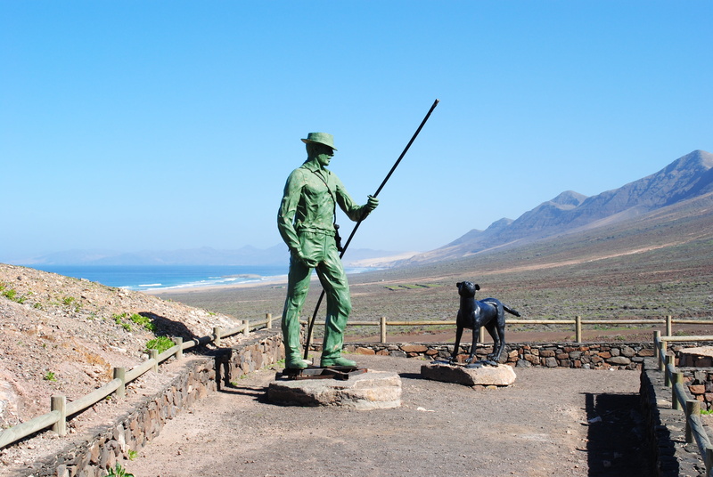 men, people, mountain, outdoors, railing, beauty in nature, cofete, scenics - nature, spain, atlantic, full length, blue, 4K, nature, standing, fuerteventura