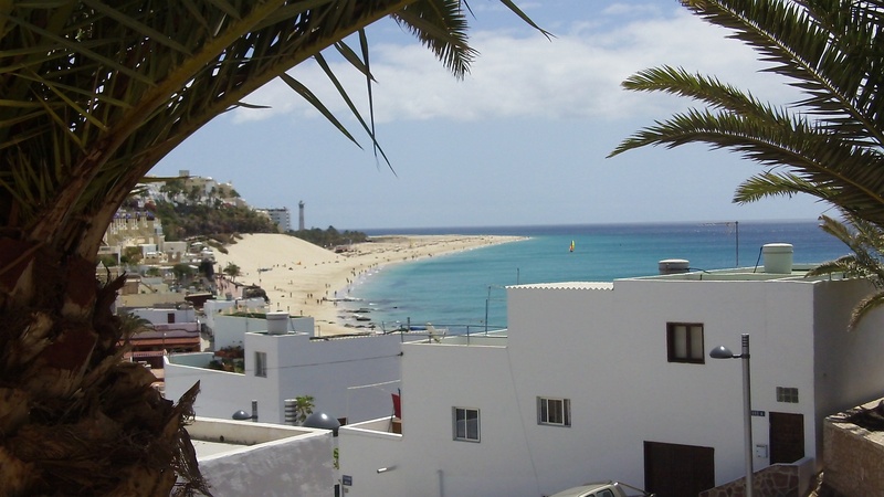 built structure, building, nature, horizon over water, transportation, tree, canary islands, day, coast, beach, bay, outdoors, summer, 2K, plant, fuerteventura