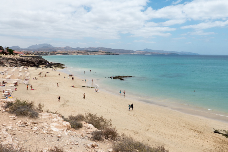 daytime, holiday, Sea, land, people, water, sky, incidental people, 4K, white, Costa Calma, landscape, real people, sand, nature, beaches, sanded, tranquil scene