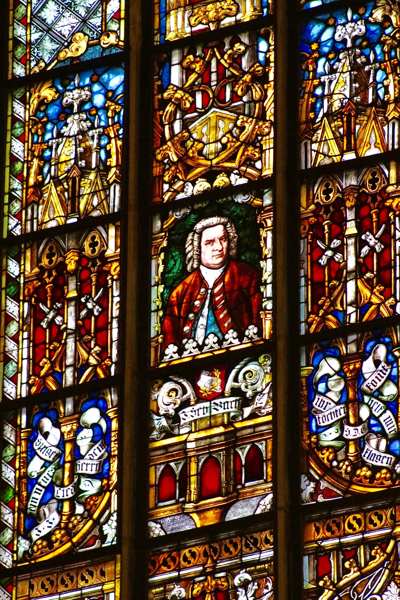 architecture, glass art, color glazing, colorful, church window, glass window, no people, johann sebastian bach, protestant, art, leipzig, creativity, belief