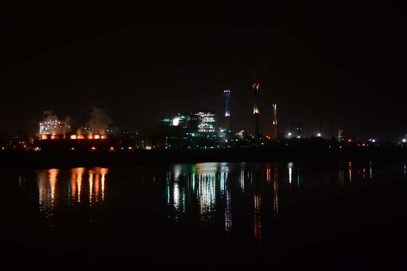 sky, outdoors, cityscape, landscape, ahmedabad, building, no people, torrent power aec ltd, india, building exterior, office building exterior, 5K, powerstation