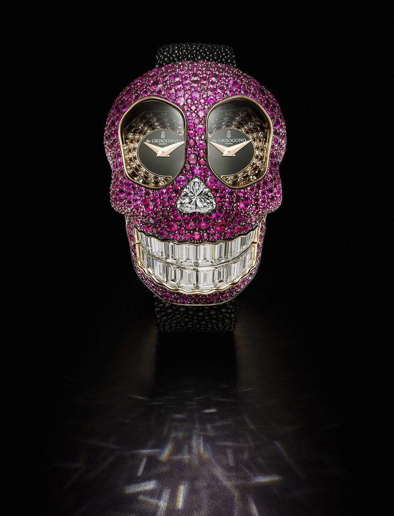 carnival - celebration event, luxury watches, indoors, arts culture and entertainment, skull, human representation, celebration, single object, simple background