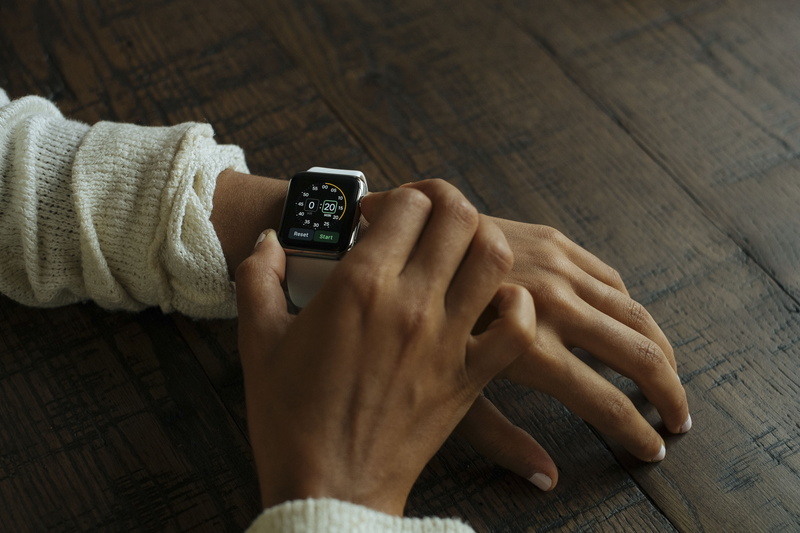 connection, holding, person, people, body part, hands, clock, portable information device, wireless technology, smart phone, mobile phone, adult, human limb