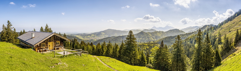 panoramic, imposing, nature, mountains, upper bavaria, recover, mountain range, alpine, forest, land, scenics - nature, mountain panorama, woodland, cloud - sky