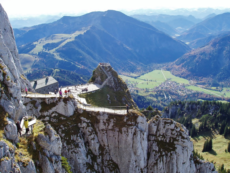 formation, upper bavaria, high angle view, landscape, no people, rock, idyllic, mountain peak, scenics - nature, architecture, wendelstein, travel, travel destinations