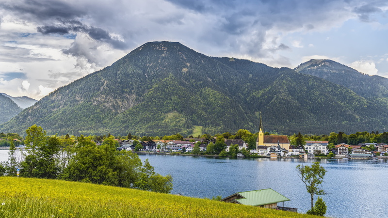 tegernsee, architecture, bavaria, building, transportation, land, scenics - nature, nature, recovery, landscape, travel destinations, sky, nautical vessel